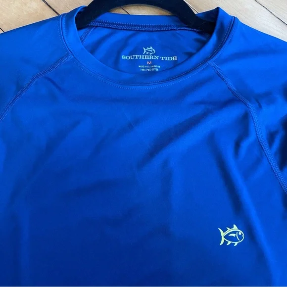 SOUTHERN TIDE T3 Tide to Trail Long Sleeve Performance Tee Skipjack UPF 50 Navy - Picture 2 of 11
